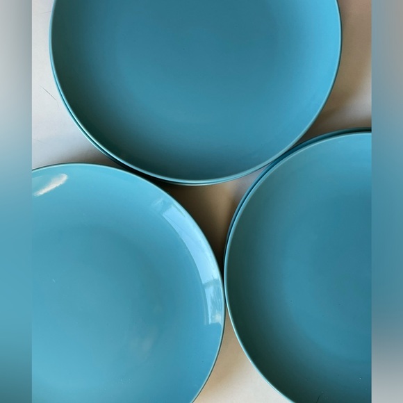 Ikea set of 6 discontinued dinnerware dinner plate - Fargrik 21963 Turquoise - Picture 1 of 5